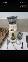 SMEG UK CGF03CRUK 50's Retro Style Coffee Grinder Cream