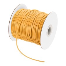 Yellow 2mm Waxed Cord 98 Yard Wax Bead Thread String for Jewelry Making