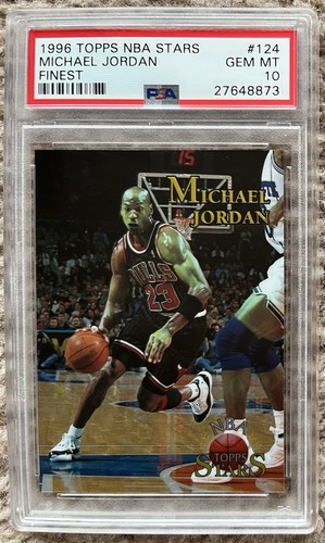 Michael Jordan [Finest] #124 1996 Topps Stars card