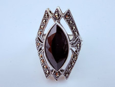 Vintage Art Deco Style Sterling Silver Ring B...