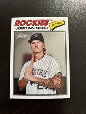 2026 Topps Heritage Chrome  #147 Jordan Beck, Colorado Rockies
