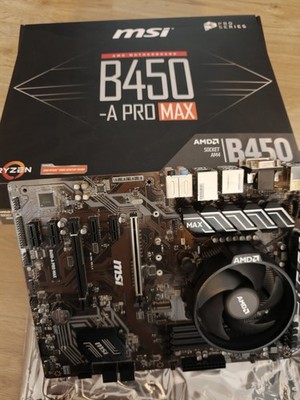 MSI B450M-A PRO MAX AM4 W AMD Ryzen 3600  Aufrust Kit