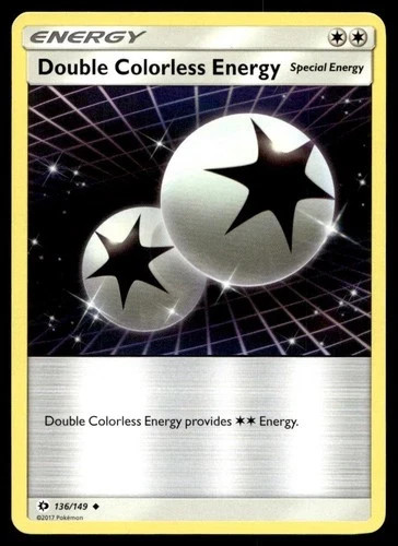 Double Colorless Energy Pokemon Sun & Moon card 136/149