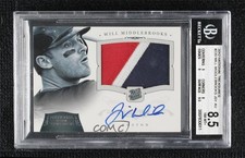 2012 Panini National Treasures 99/99 Will Middlebrooks #220 BGS 8.5 Auto 0w4