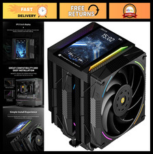 High-Performance CPU Cooler with ARGB, 6 Heat Pipes, 5" Display for AM4/AM5  LG