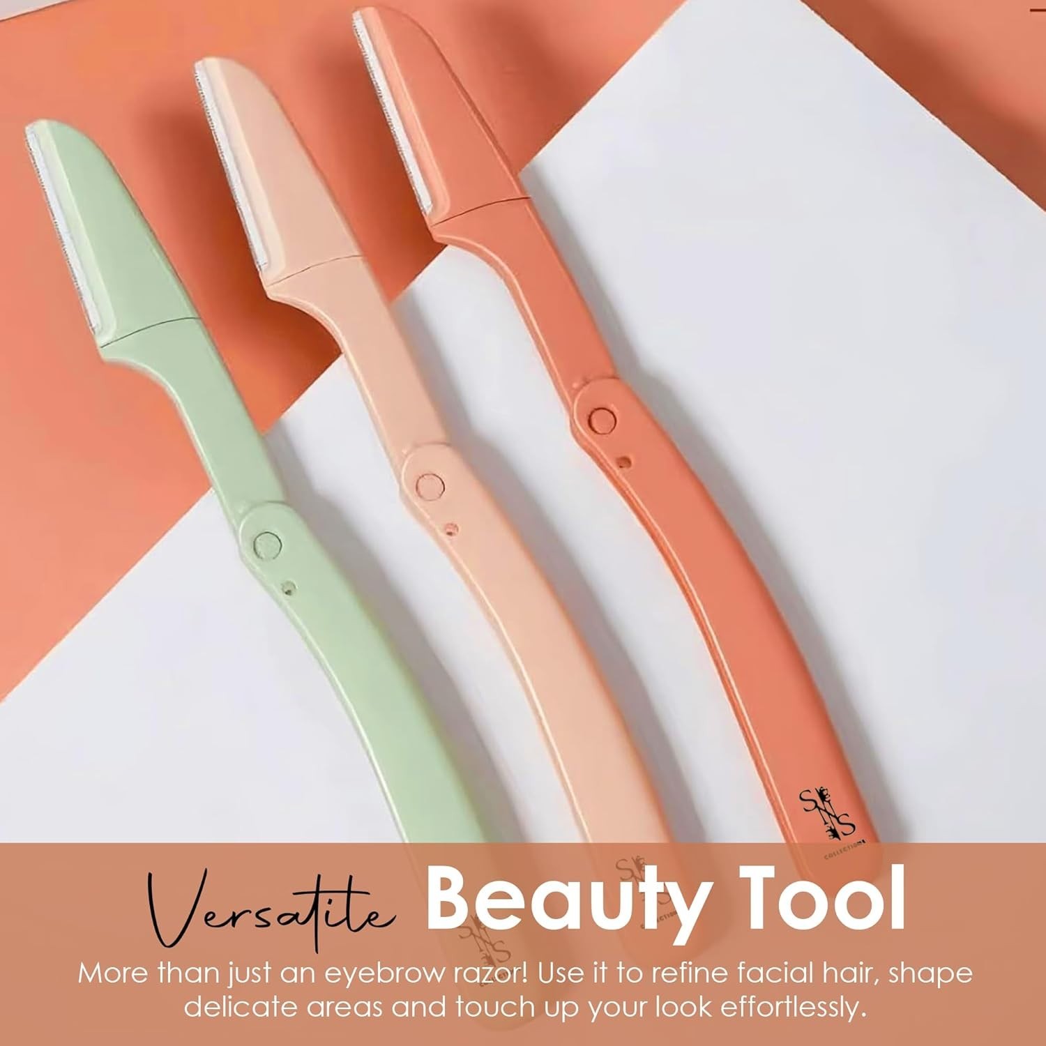 Eyebrow Razor - Premium Facial Hair Remover for Women, Smooth Dermaplaning 