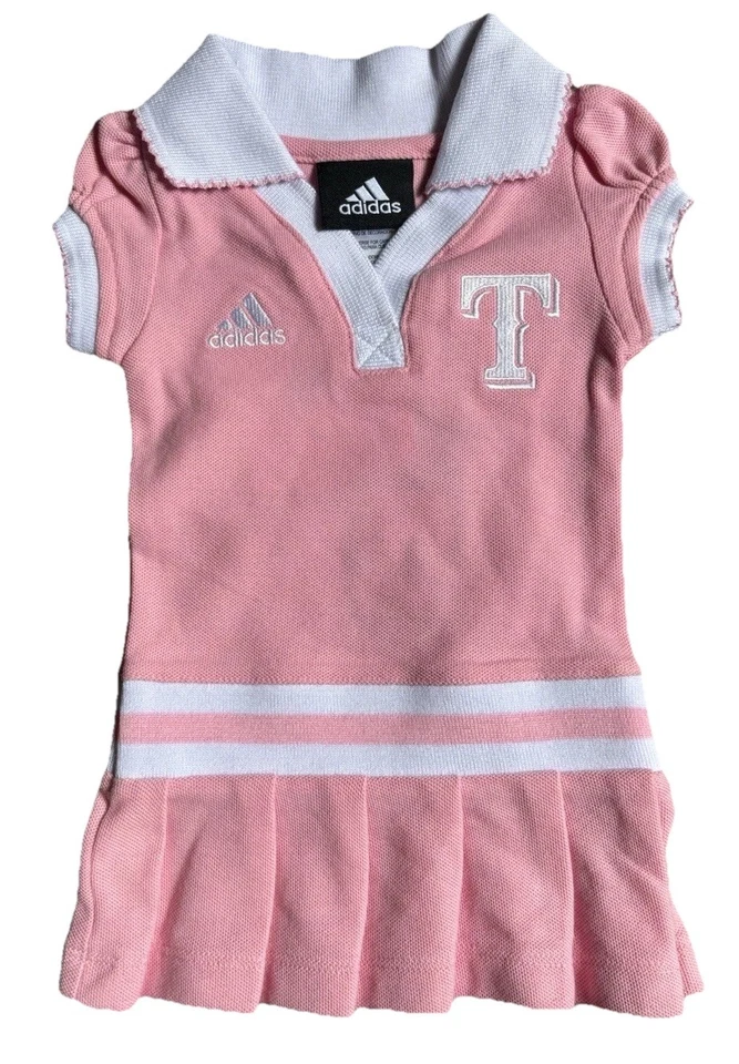 Vestido polo rosa Texas Rangers para bebés niñas de ADIDAS 6-9 meses nuevo con etiquetas Foto 2 de 4