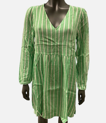 TOM TAILOR women's blouse dress shirt women's dress green white New size