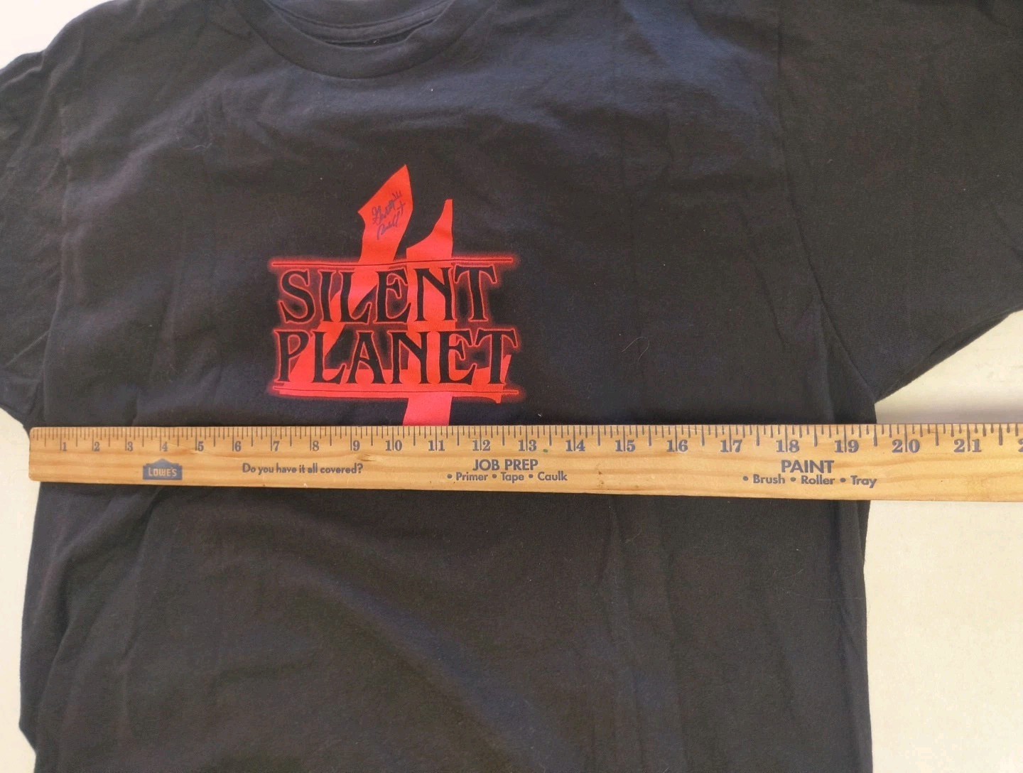RARE Signed Silent Planet Band Tee Stranger Things Design , Size Large image 7