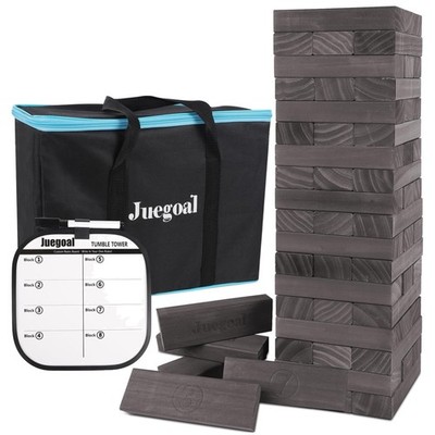 XL Size Wooden Block Stacking Game - Family Party Essential