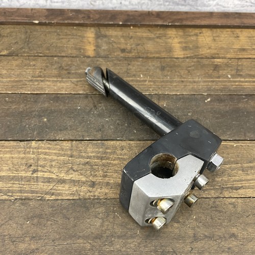 Mongoose BMX Stem Quill Maurice Black Silver 4 Bolt Freestyle Old School Vintage - Picture 9 of 12