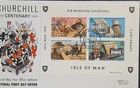 z(ISM-224) ISLE OF MAN 1974 FDC SIR WINSTON CHURCHILL Centenary