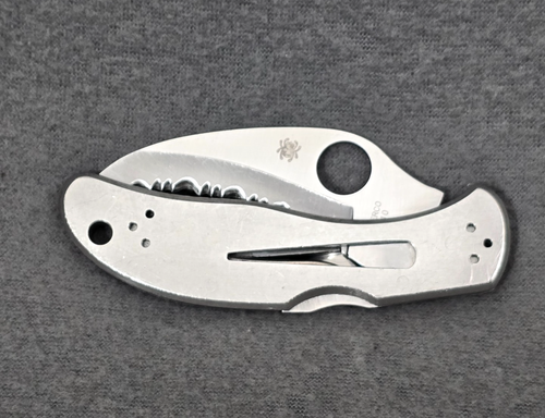 SPYDERCO VG-10 SEKI Harpy Satin Finished Lockback Pocket Knife w/Reversible Clip - Picture 19 of 22