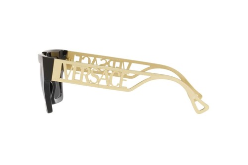 Versace Square Damen Sonnenbrille 0VE4431 GB1/87 50 mm schwarz - dunkelgraue Gläser - NEU - Bild 3 von 4