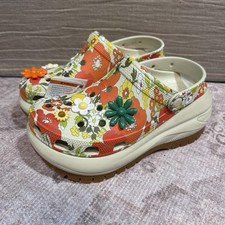 New RARE Crocs CLSS Mega Crush Retro Floral C...
