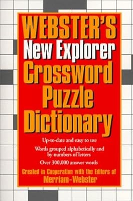 Websters New Explorer Crossword Puzzle Dictionary, , Used; Good Book