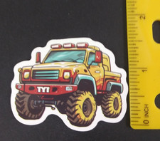 Bright Colorful Monster Truck Sticker W 