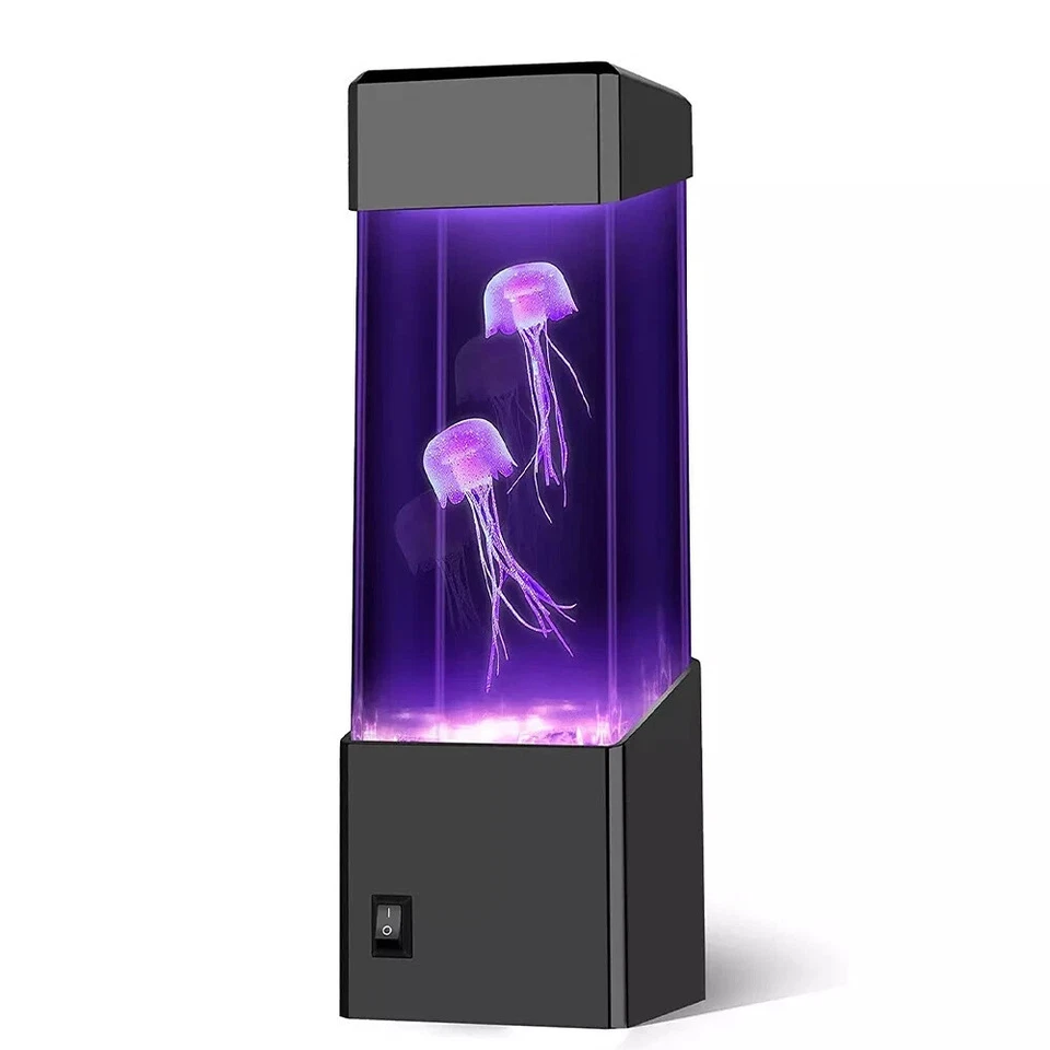 Lámpara de medusas alimentada por USB habitación oficina escritorio decoración estado de ánimo luz nocturna nosotros Foto 2 de 4