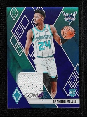 2023 Panini Phoenix Rookie Memorabilia Blue 24/25 Brandon Miller #RM-MIL RC 3d3