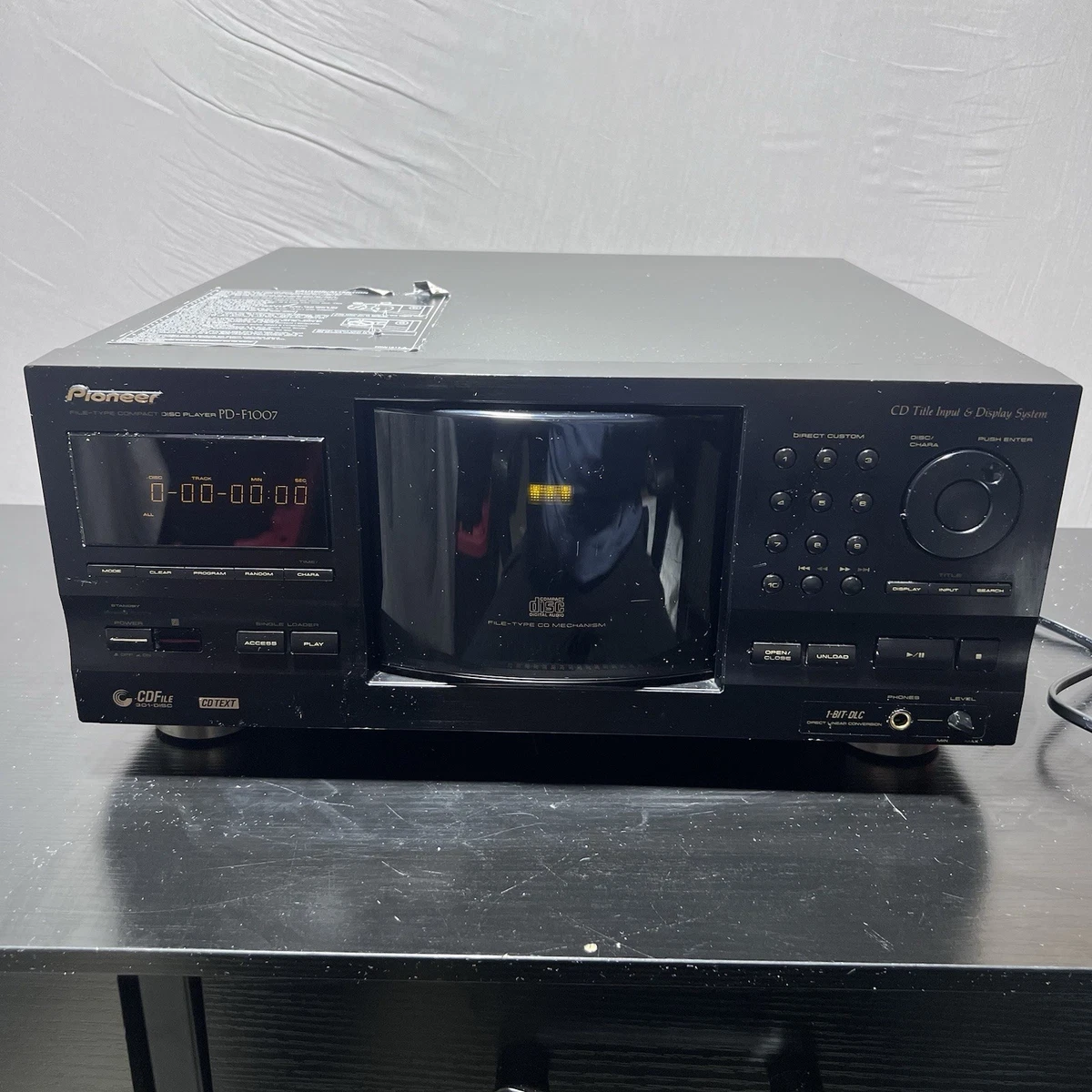 Pioneer パイオニア CDファイルプレーヤー PD-F1007 Pioneer PD-F1007 301 Disc CD Changer Player - Tested & Working