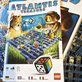 LEGO Atlantis Treasure 3851 Complete Set Games Board Game Ages 9+