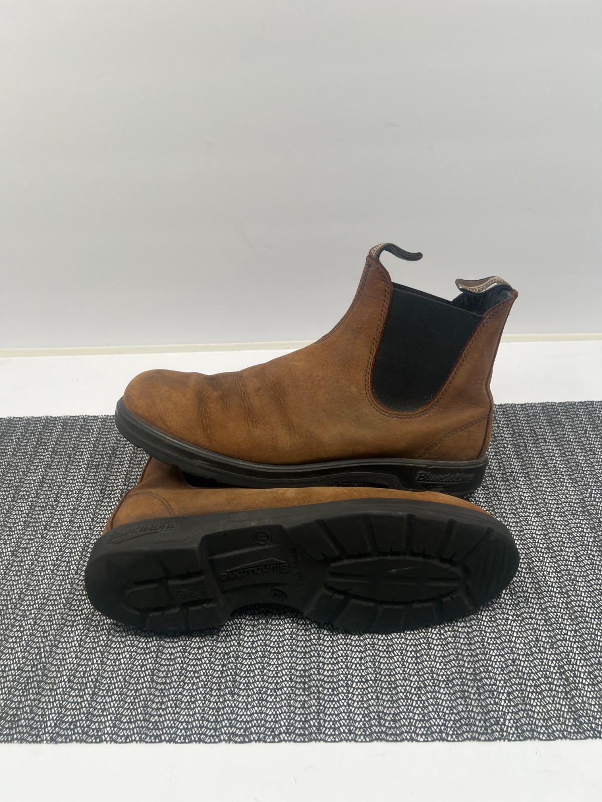 Blundstone Chelsea Boots Brown Leather Classic Pull On Ankle Mens Sz 9-image