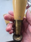 Vtg Set Of 4 Mid Century MCM Tapered Gold Tip Wood Furniture Legs 5” Screw In — photo 10