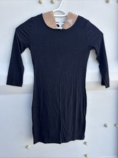 Forever 21 Half Sleeve Bodycon Mini Dress, Black, Size M