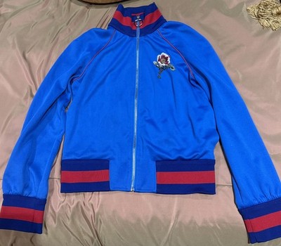 5K GUCCI 2017 MARIAH BLUE TIGER BOMBER JACKET ALESSANDRO MICHELE
