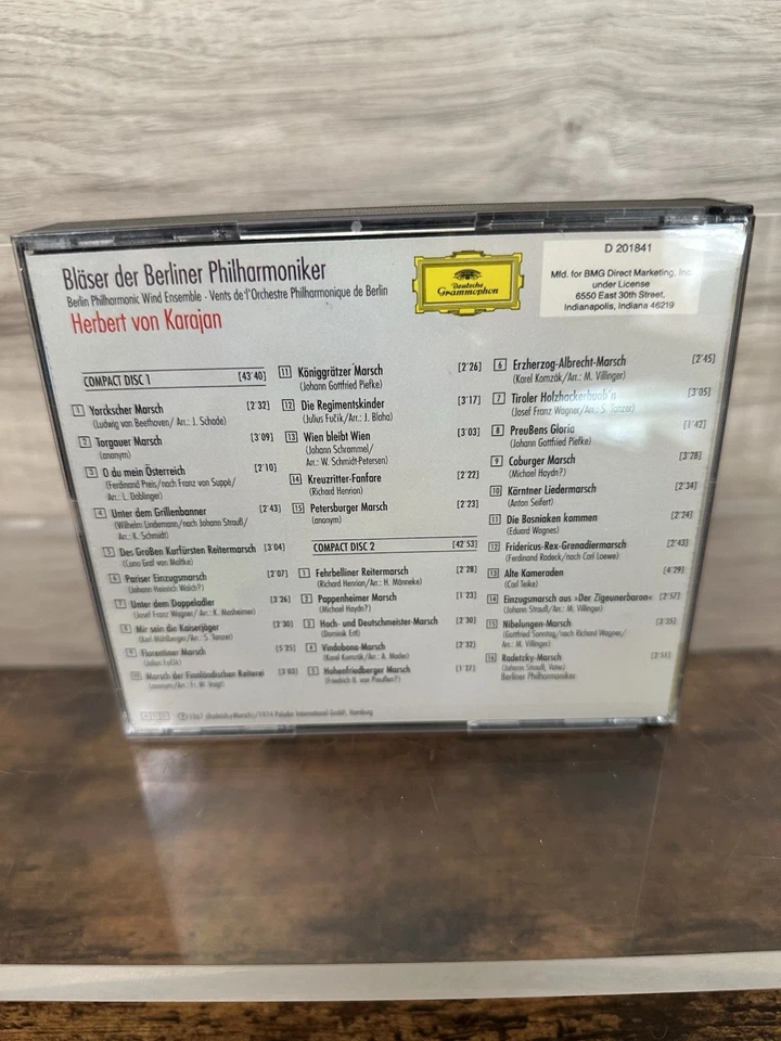 Prussian and Austrian marches Karajan Berliner Philarmoniker 2CD 1974 EUC Foto 2 de 4
