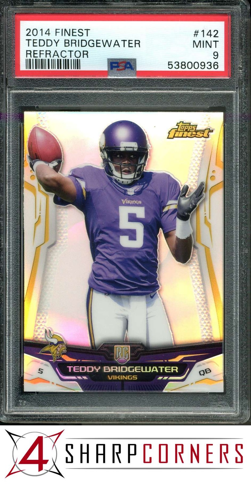 Teddy Bridgewater Finest #142 Refractor