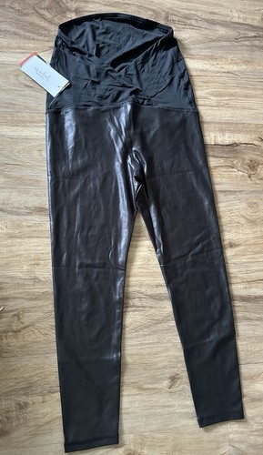 Target Ingrid & Isabel Maternity Leggings Faux Leather Leggings Pants Medium M - Picture 4 of 4