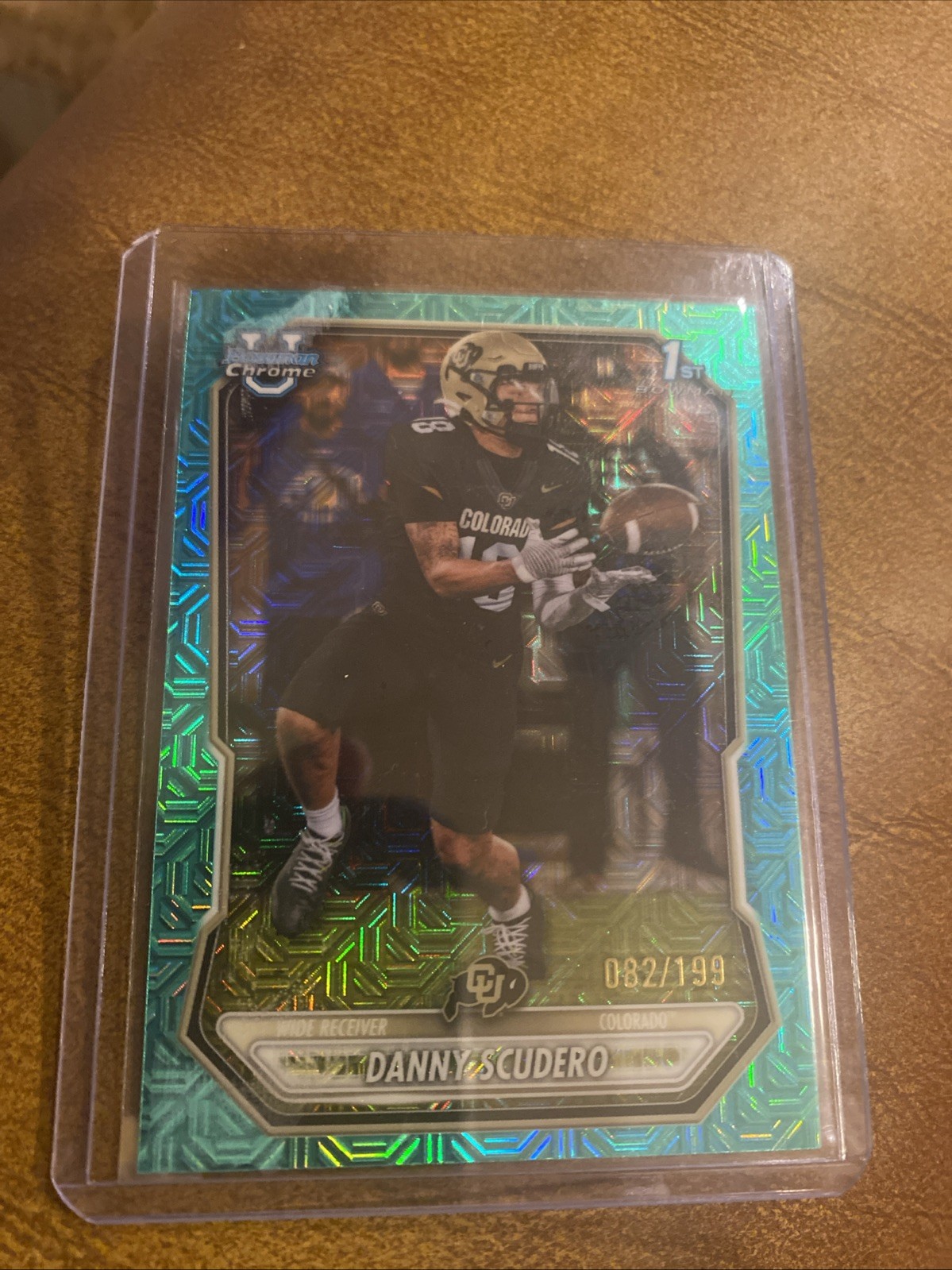 2026 Topps Bowman Chrome Danny Scudero 1st Teal Mojo /199 view 2