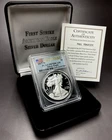 2017-W $1 Proof American Silver Eagle - PCGS PR70DCAM Display Box & COA  BS417