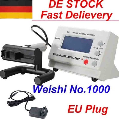  No.1000 Weishi Timegrapher Mechanische Uhr Timing Machine Multifunktions EU