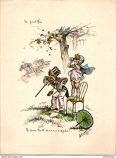 S25038 Gravure Illustrateur Germaine Bouret " Grand Format "