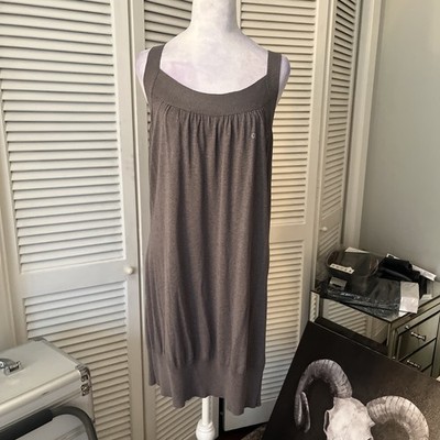 NWT Escada Sport Women's Swiimaria Dress Grey with Swarovski Crystal Size XL