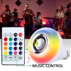 LED Smart RGB Speaker Bulb With Wireless Remote Control
