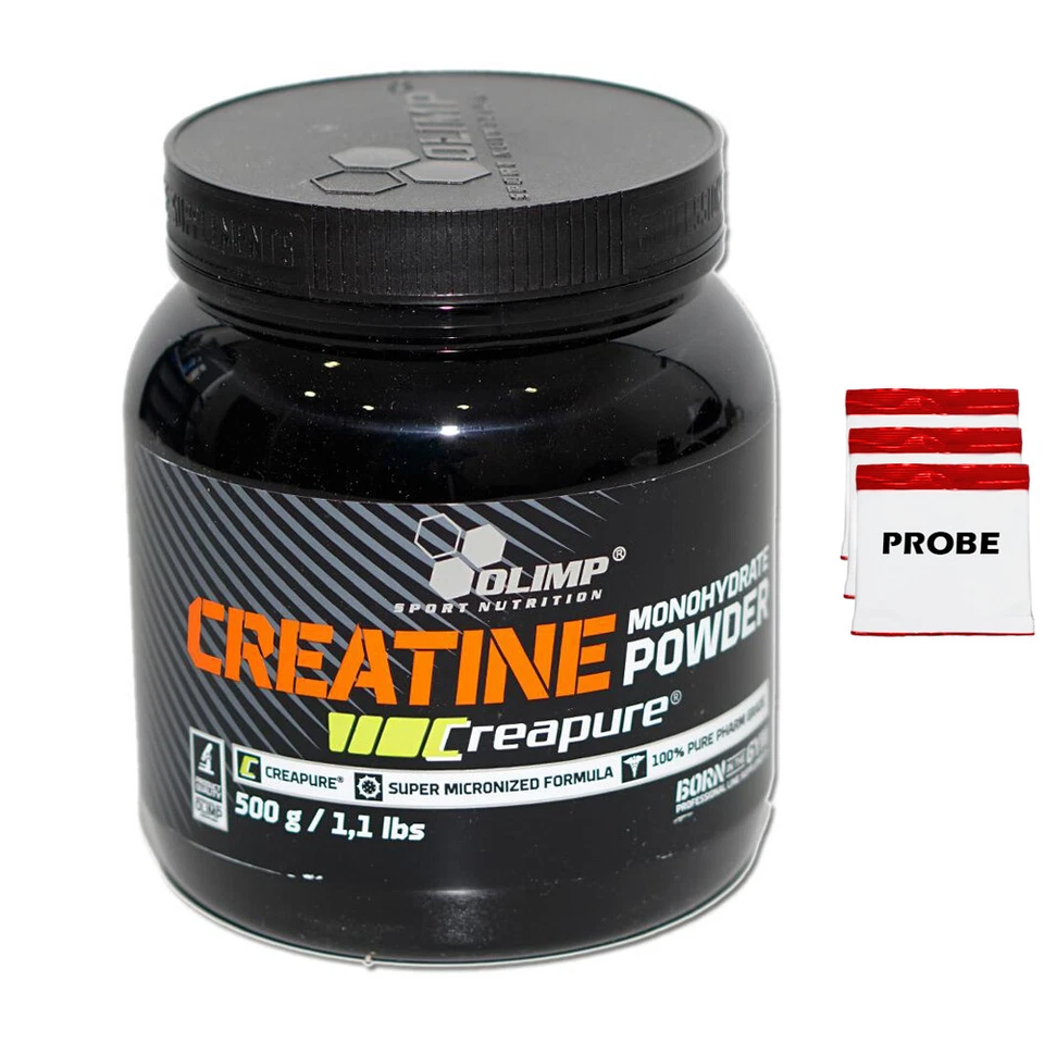 (73,98 EUR/kg) Olimp Creapure Monohydrate 500g Dose Kreatin Pulver Produktprobe