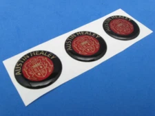 AUSTIN HEALEY LOGO DOMED DECAL EMBLEM STICKER SET OF THREE M-#114