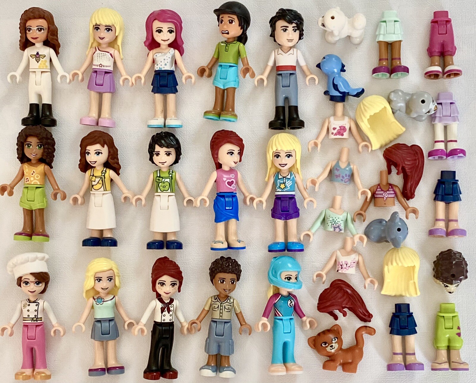 Lego Friends & Animals 30+ Piece Lot Mix Match Mini Doll Minifigures eBay