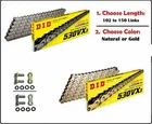 D.I.D DID 530 VX3 Xring Drive Chain Gold or Natural with Rivet Master Link