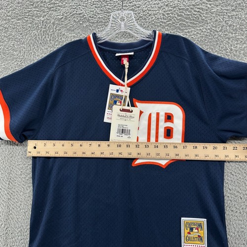 Detroit Tigers Kirk Gibson Jersey Mens 40 Medium M Blue 23 Mitchell and Ness - Picture 6 of 15