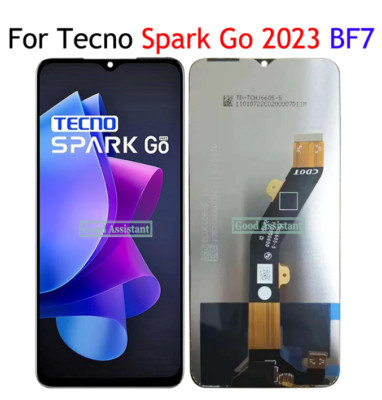 For Tecno Spark Go 2023 BF7 Full LCD Display Touch Screen Digitizer Assembly 
