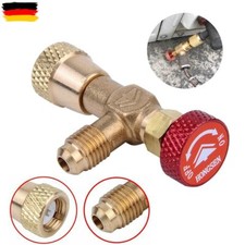 M1/4 F 5/16 R410A Condizionatore Valvola Regolatore Alimentazione Adattatore per Refrigerante Tubo