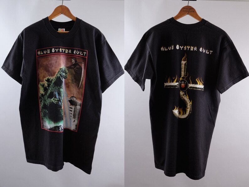 90s Blue Oyster Cult Godzilla Tour T Shirt, remake 2 sided shirt, S-5XL QT148
