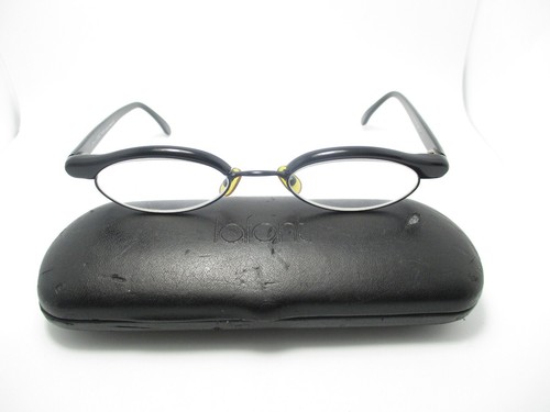 JEAN LAFONT Paris SYSTEME 100 occhiali da vista montatura occhi di gatto ovale nero 49 mm - Foto 3 di 9