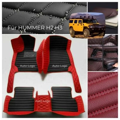 Nach Maß Für Hummer H3 H2 Automatten Boden Teppiche Luxus Fußmatten Wasserdicht