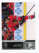 21-22 Upper Deck Extended Series Caleb Jones French Variation Chicago Blackhawks