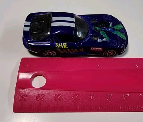 2003 Maisto Purple 1996 Dodge Viper GTS 1/64 Diecast/Plastic Marvel She Hulk - Picture 9 of 10